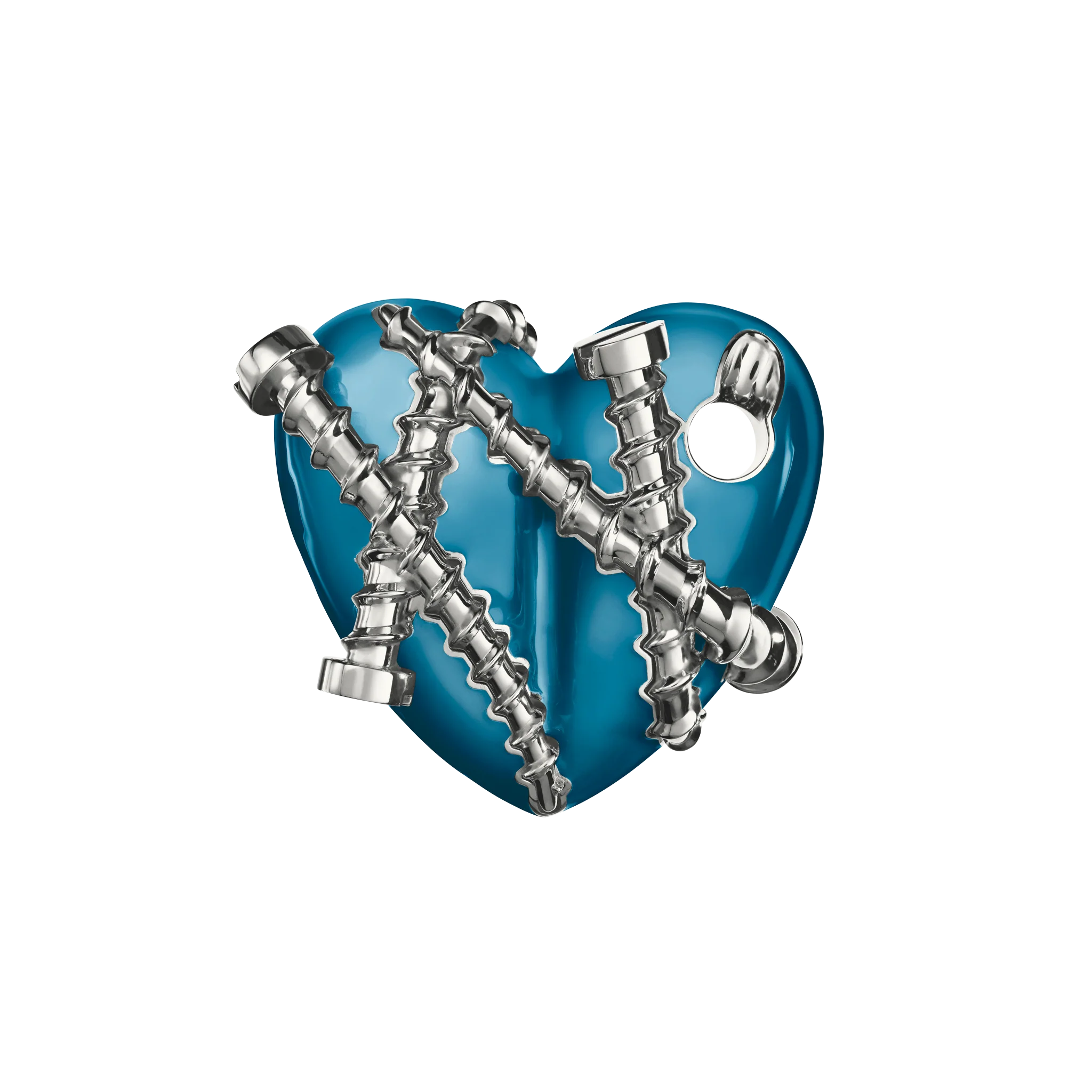Bullet Hole Heart Pendant with Screws M - Image 6