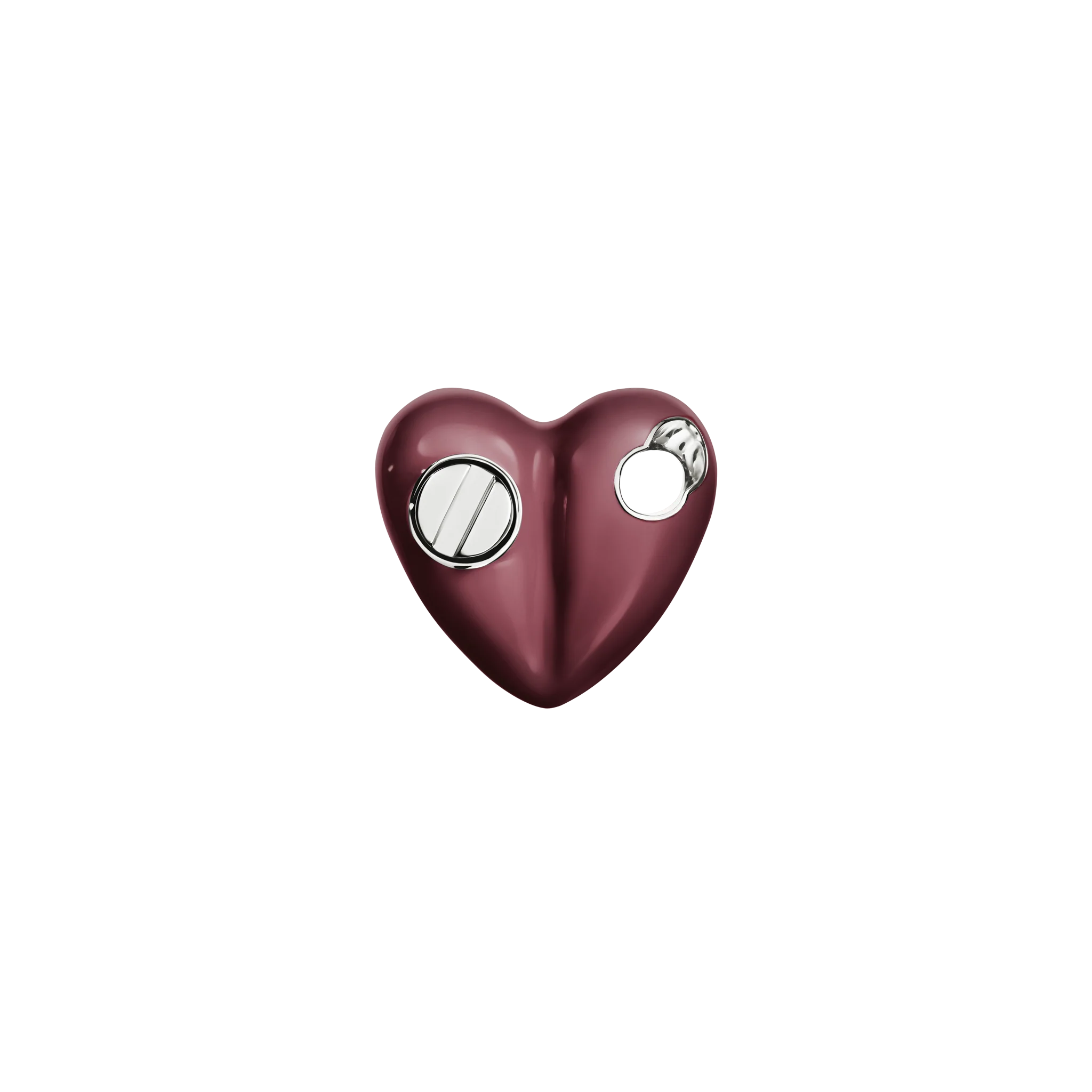 Bullet Hole Heart Pendant with Screw Mini - Image 5