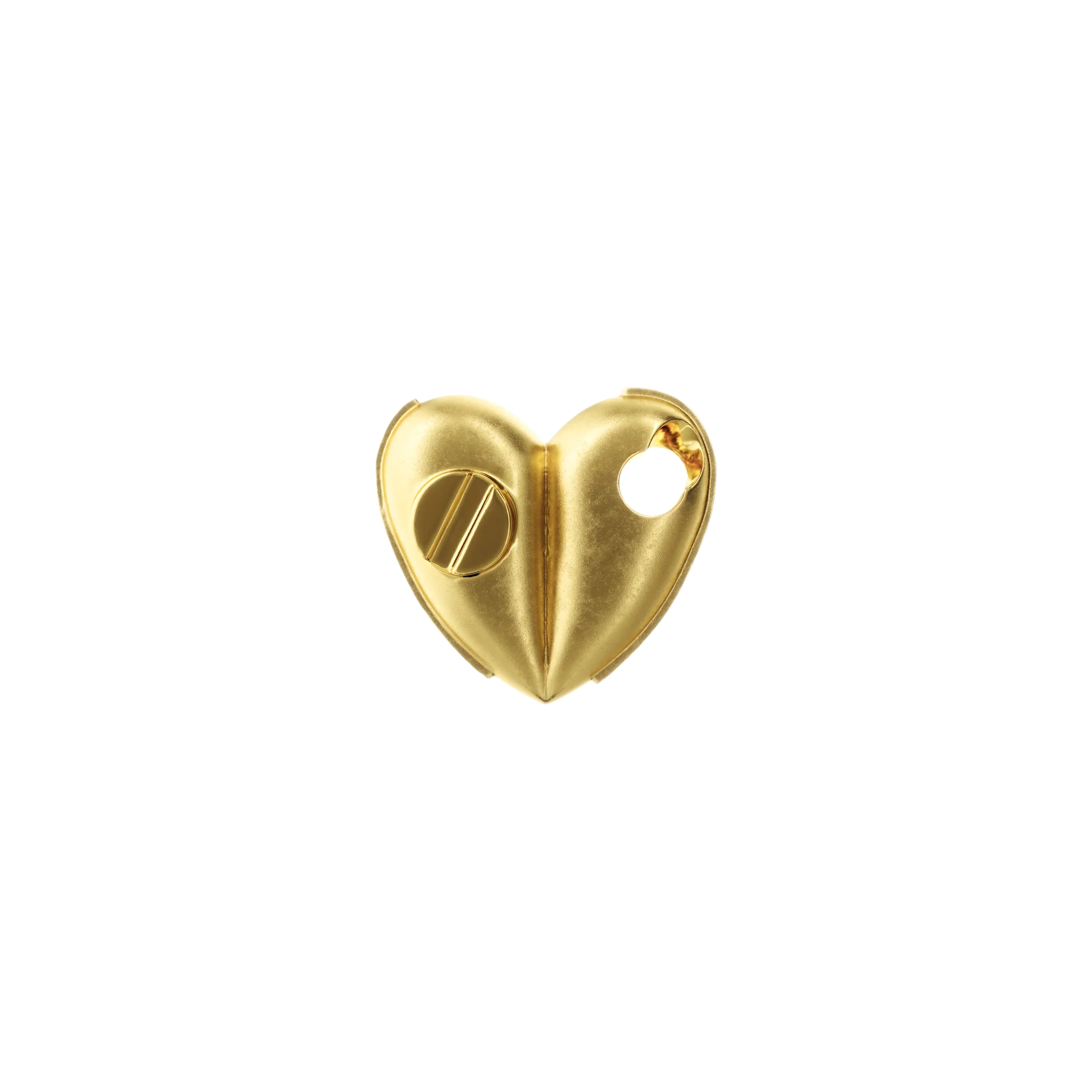Bullet Hole Heart Pendant with Screw Mini
