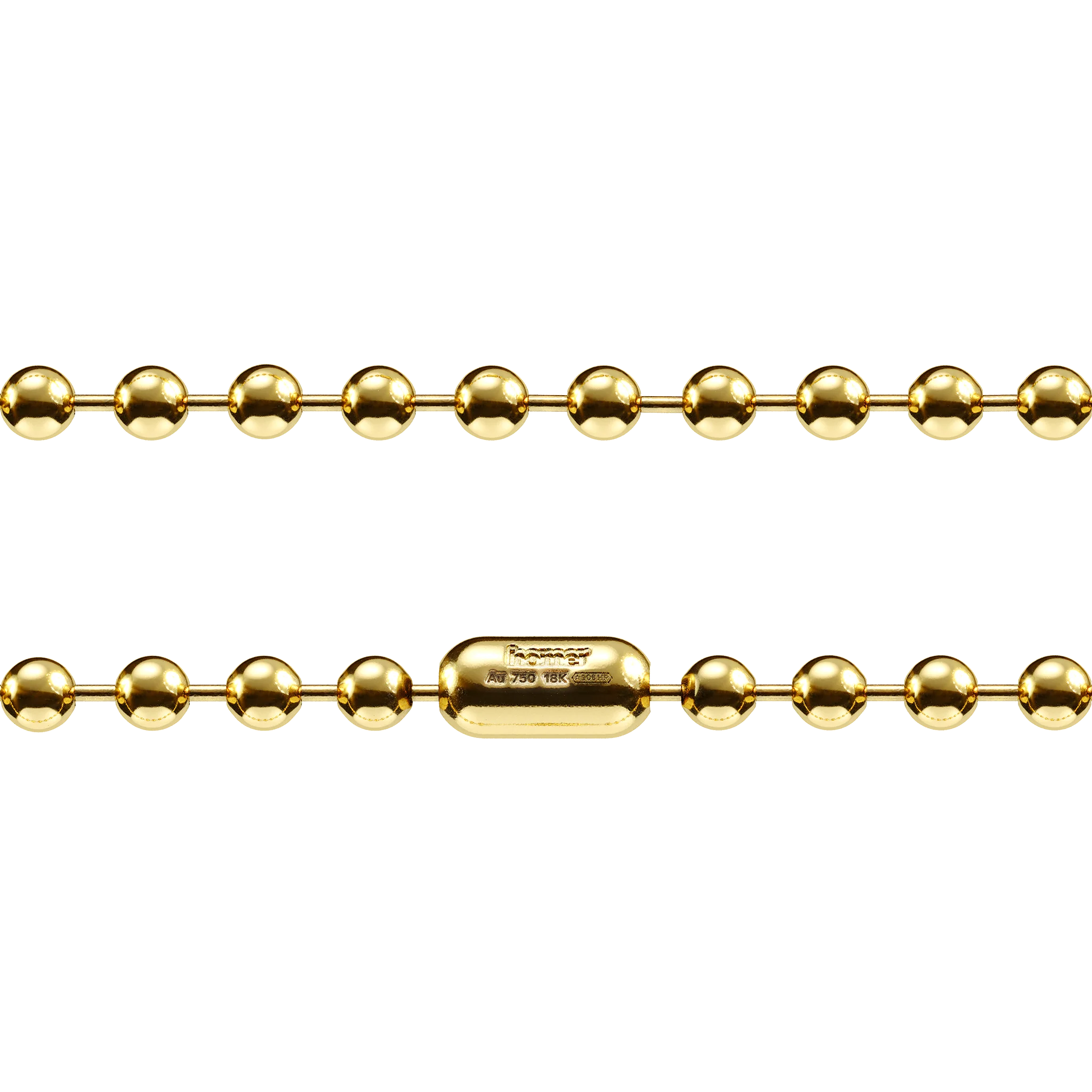 Sphere and Bar Chain Necklace M
