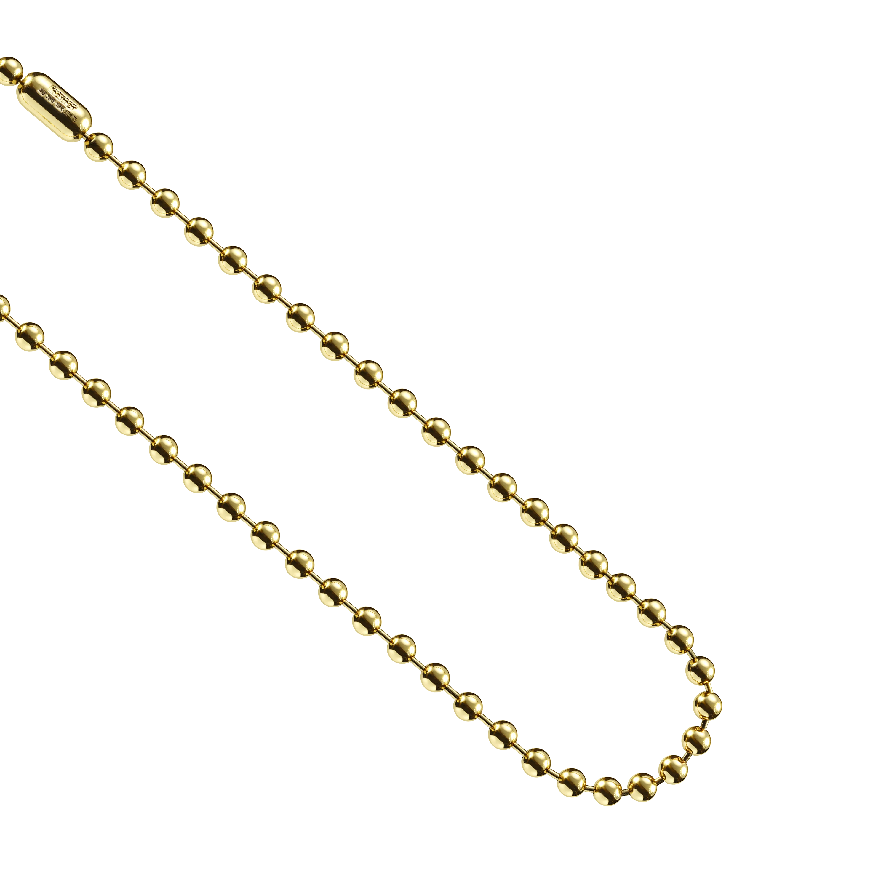 Sphere and Bar Chain Necklace M - Image 2