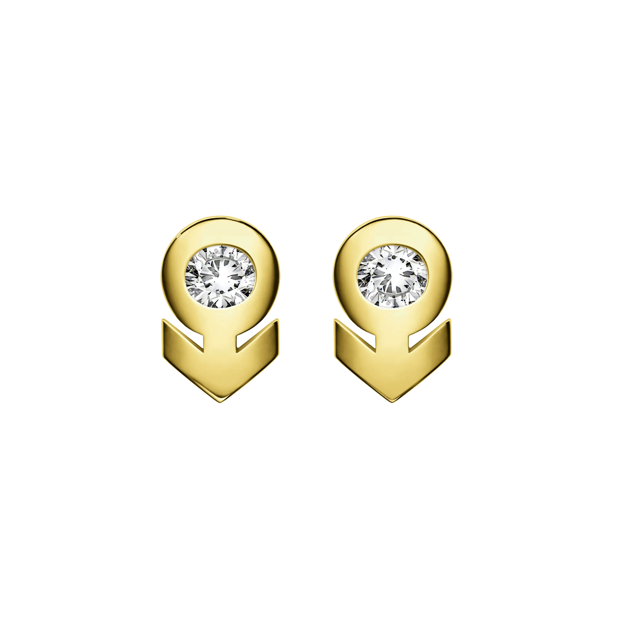 ♂Studs Earring with Stone