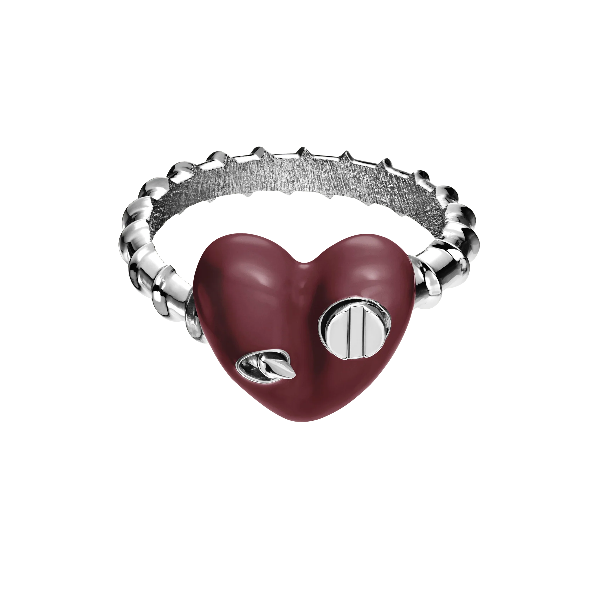 Heart Ring with Screw - Image 2
