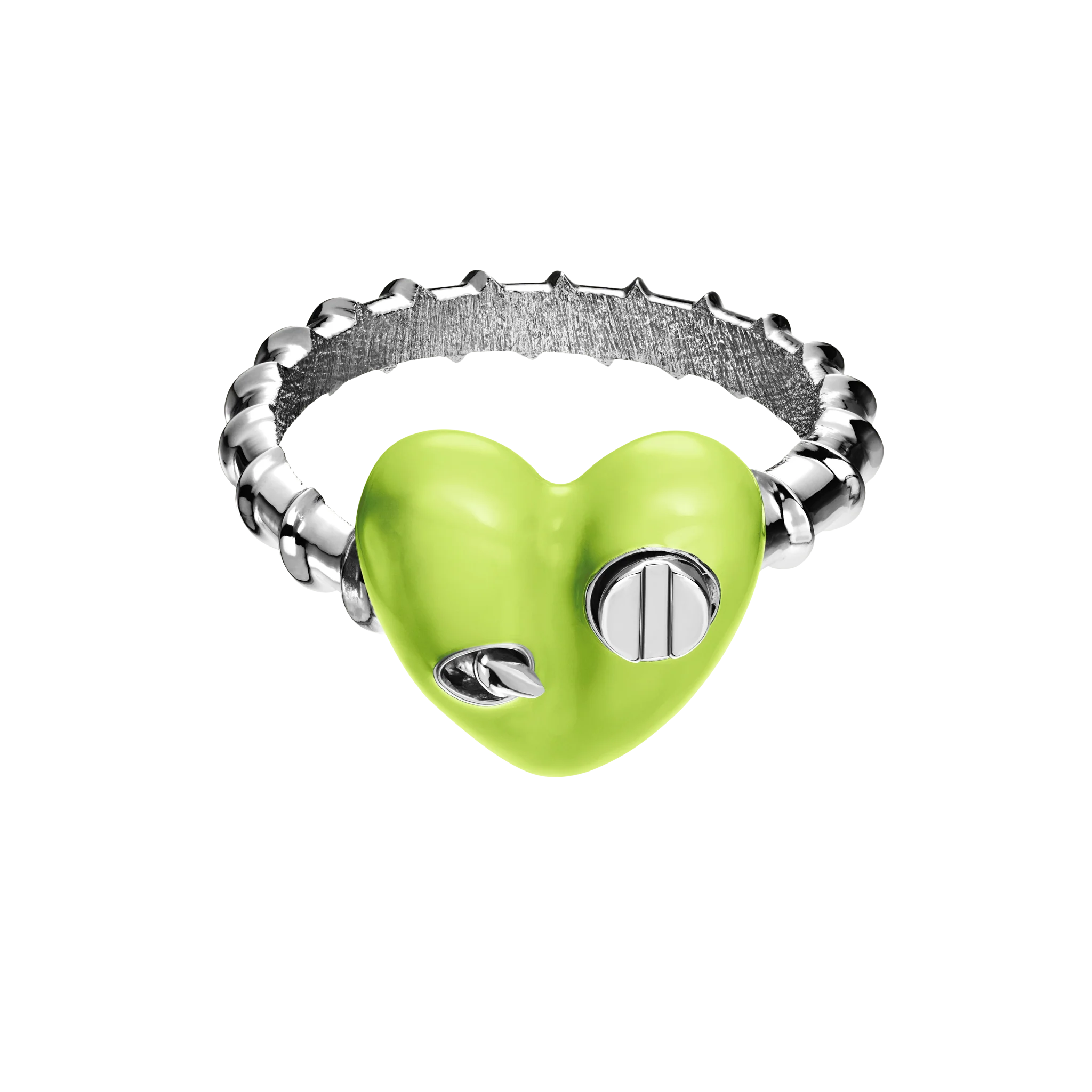 Heart Ring with Screw - Image 3