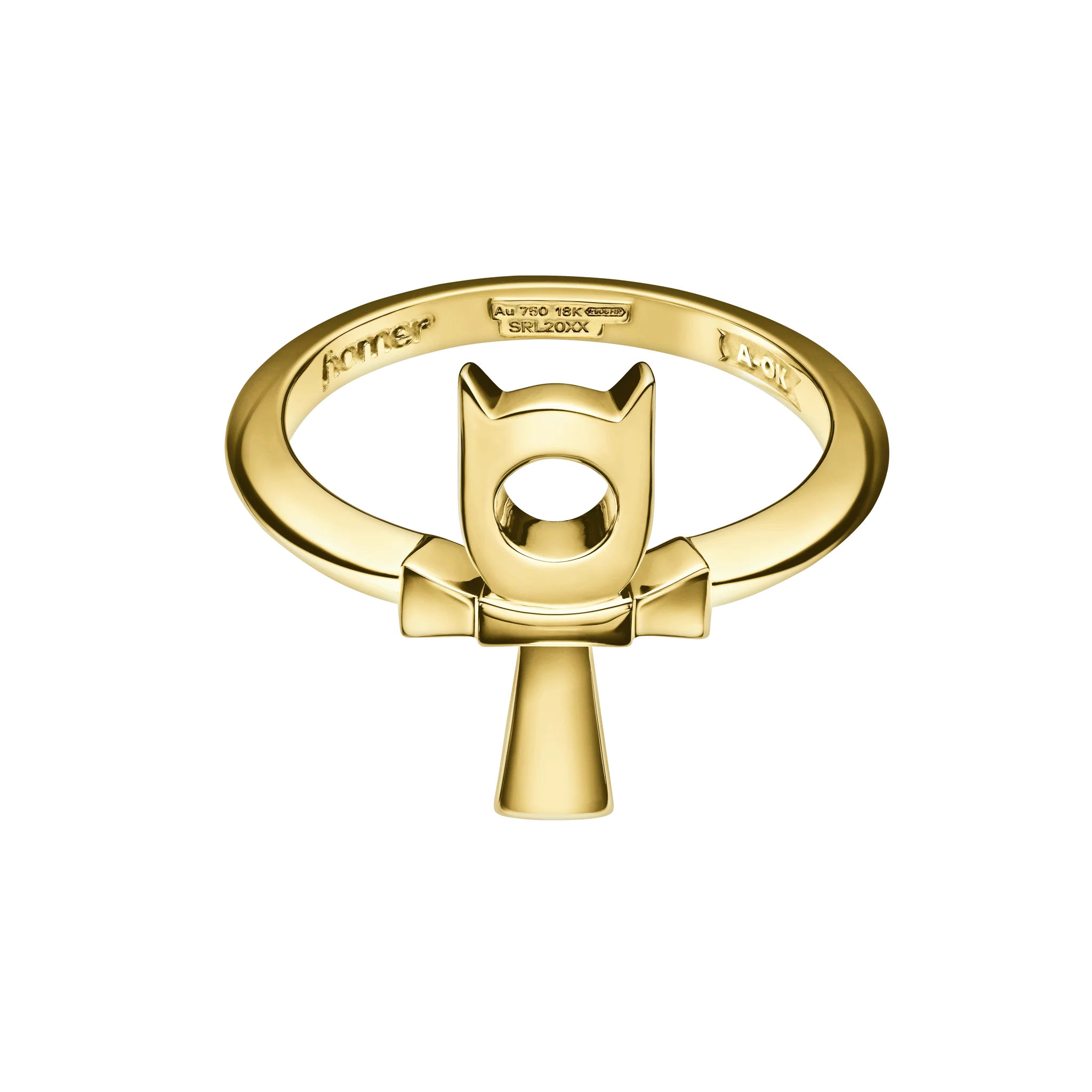Horned Ankh Ring