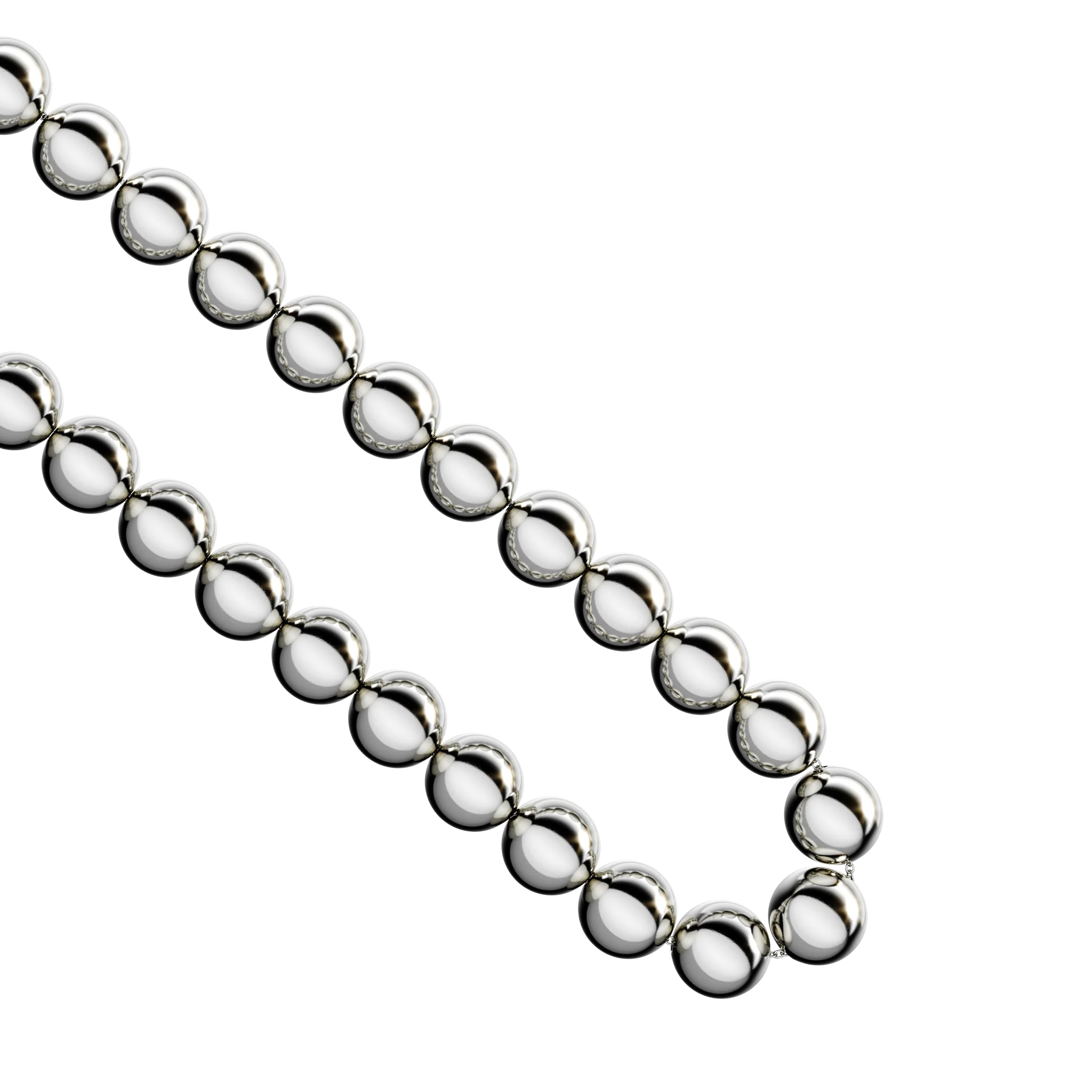 Silver Sphere Link Chain XL - Image 3