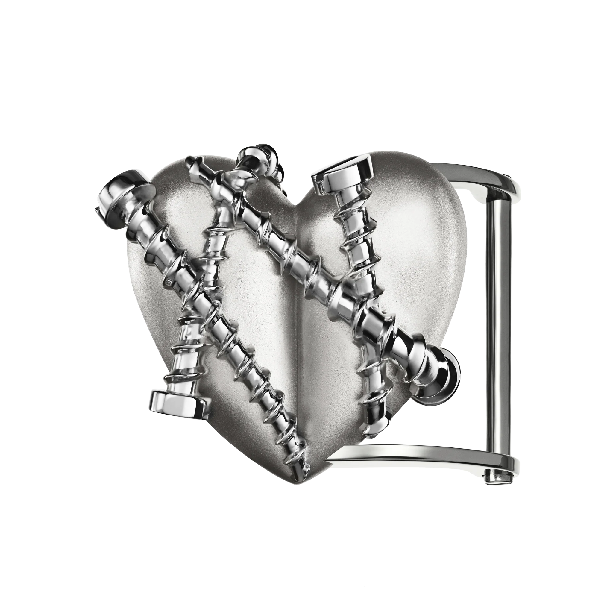 Single Heart Belt with Screws