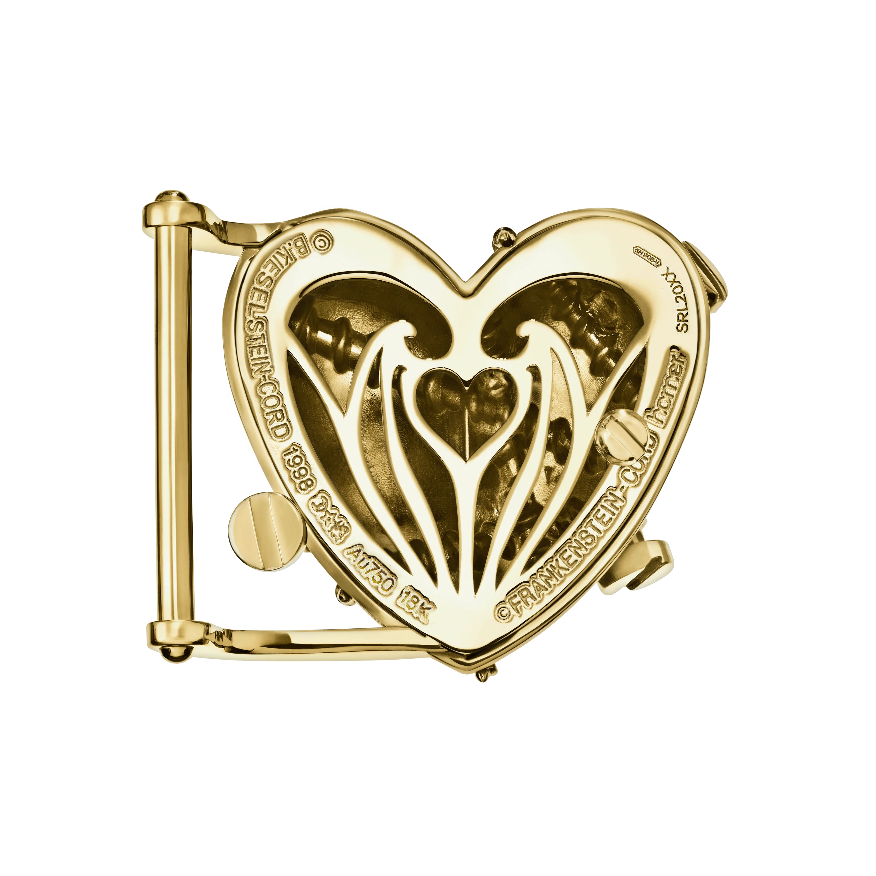 Single Heart Belt with Screws - Image 2