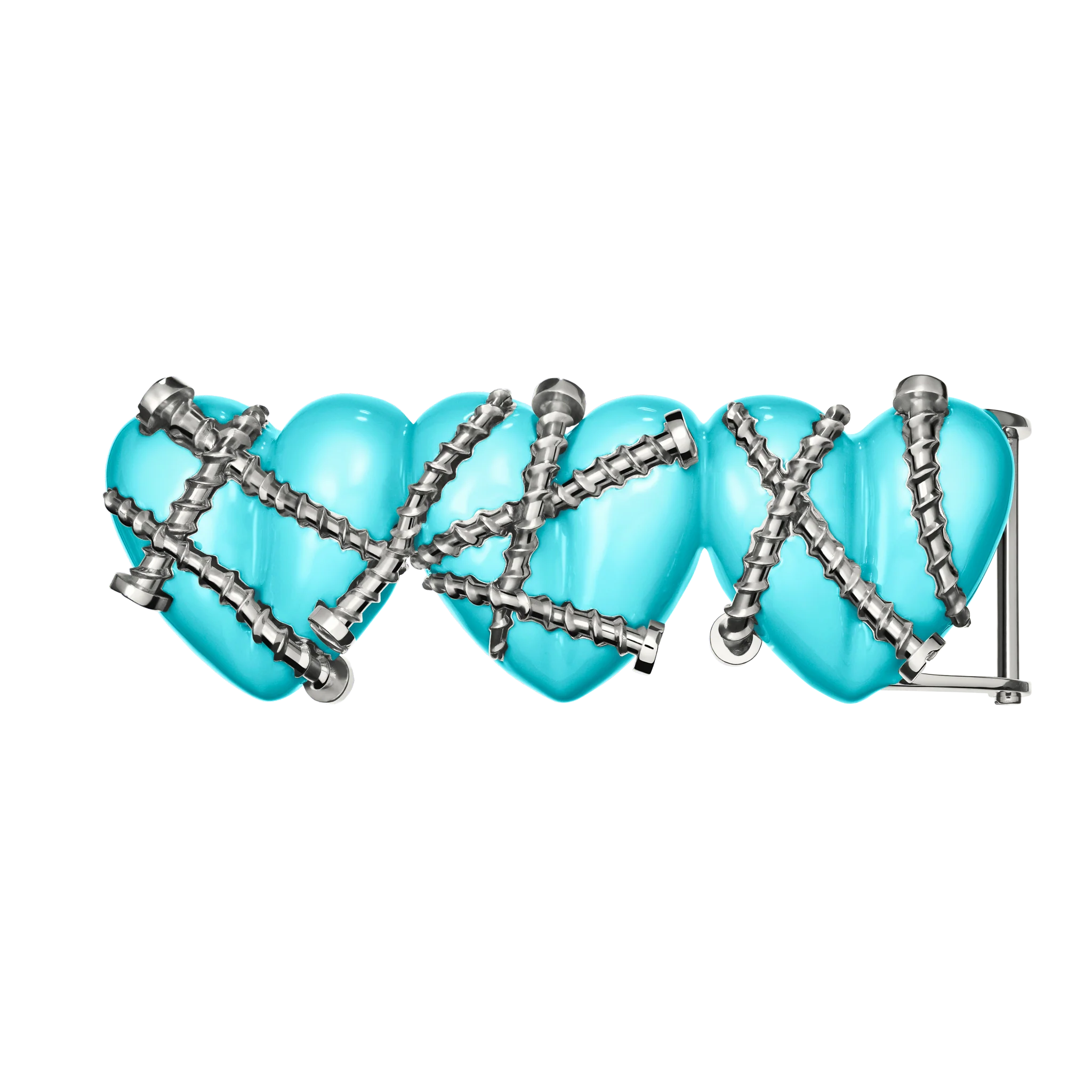 Triple Heart Belt with Screws