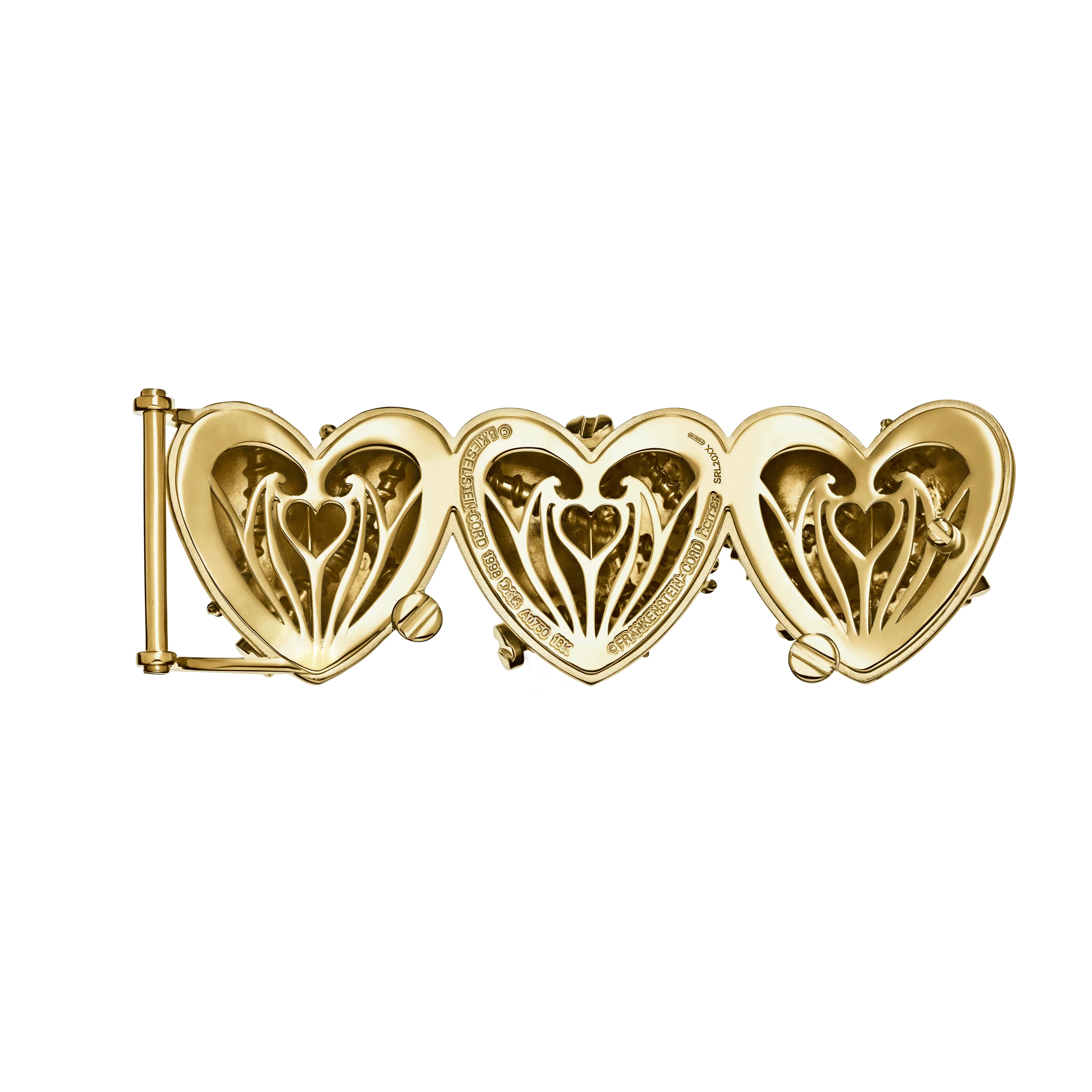 Triple Heart Belt with Screws - Image 2
